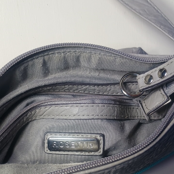 Rosetti Stylish Gray, Teal, and Blue Women's Crossbody Bag - Picture 9 of 9